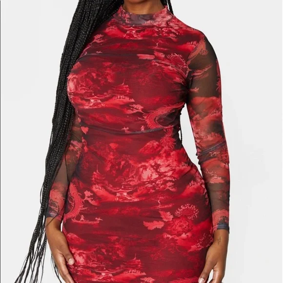 knee length dresses for ladies All About That Mesh Mini Dress